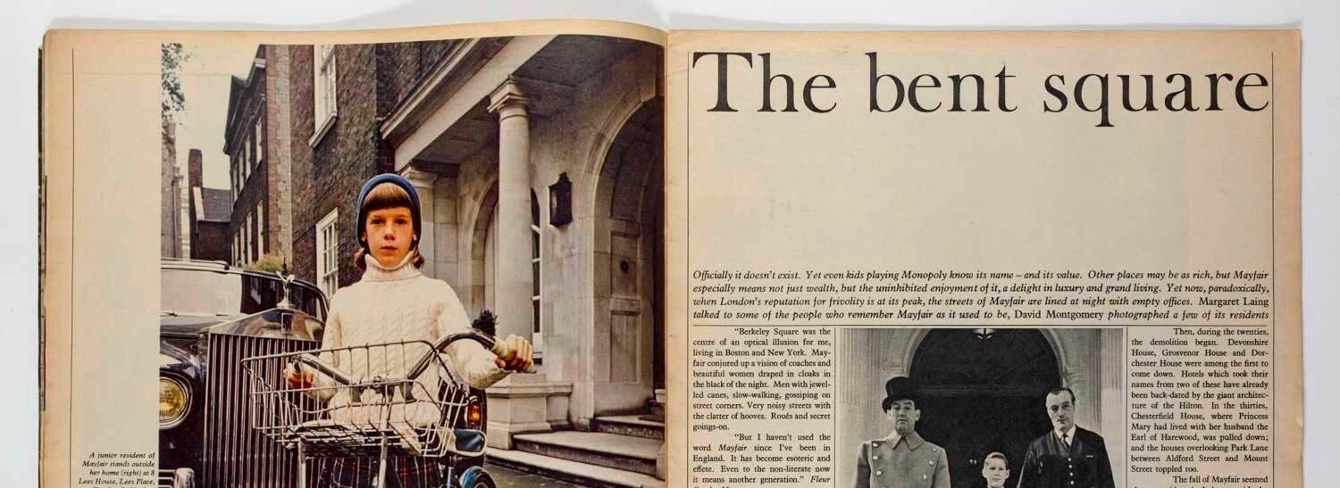 Fleur Cowles 60's MAYFAIR David Montgomery SUNDAY TIMES magazine LADY NEWBOROUGH