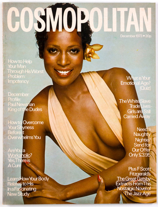 Naomi Sims PAUL NEWMAN White Slave Trade THE GREAT GATSBY  Cosmopolitan magazine