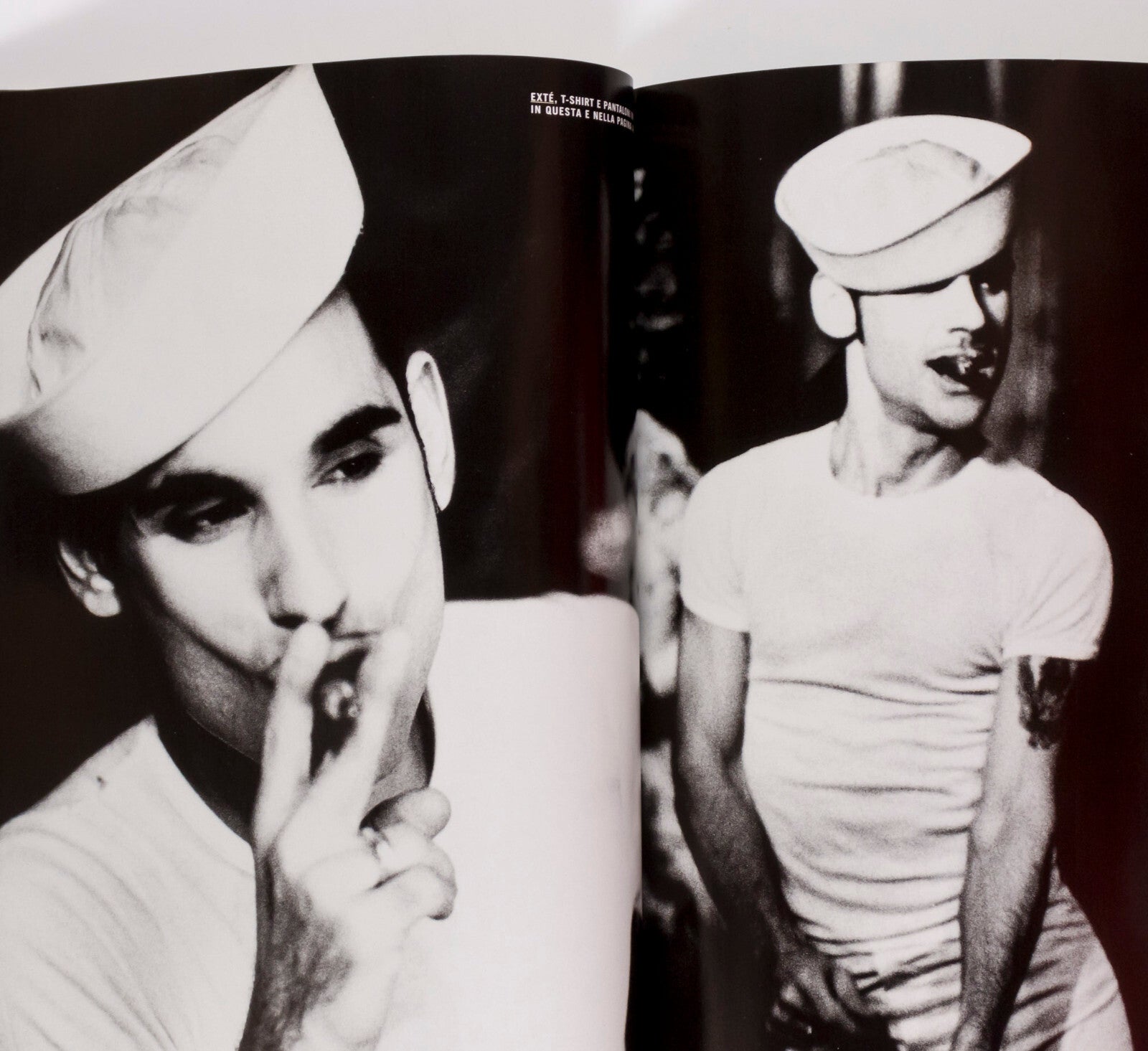 BRAD PITT Guy Pearce ROVERSI Deborah Turbeville ELLEN VON UNWERTH ~ L'UOMO VOGUE
