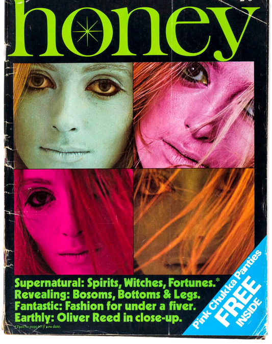 MAXINE SANDERS Supernatural Issue WITCHCRAFT Oliver Reed BIBA vtg HONEY magazine