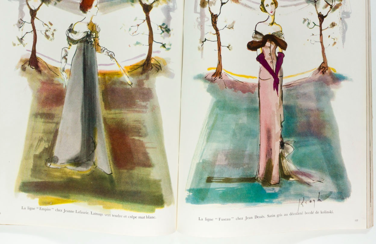 Carl Erickson BALENCIAGA Jean Cocteau PARIS VOGUE October 1948 Anouk Aimee GRES