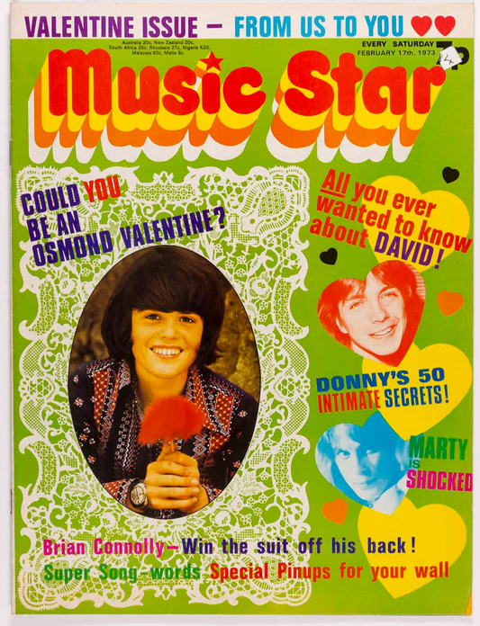 DONNY OSMOND The Sweet OZZY Michael Jackson MUSIC STAR MAGAZINE 17 February 1973