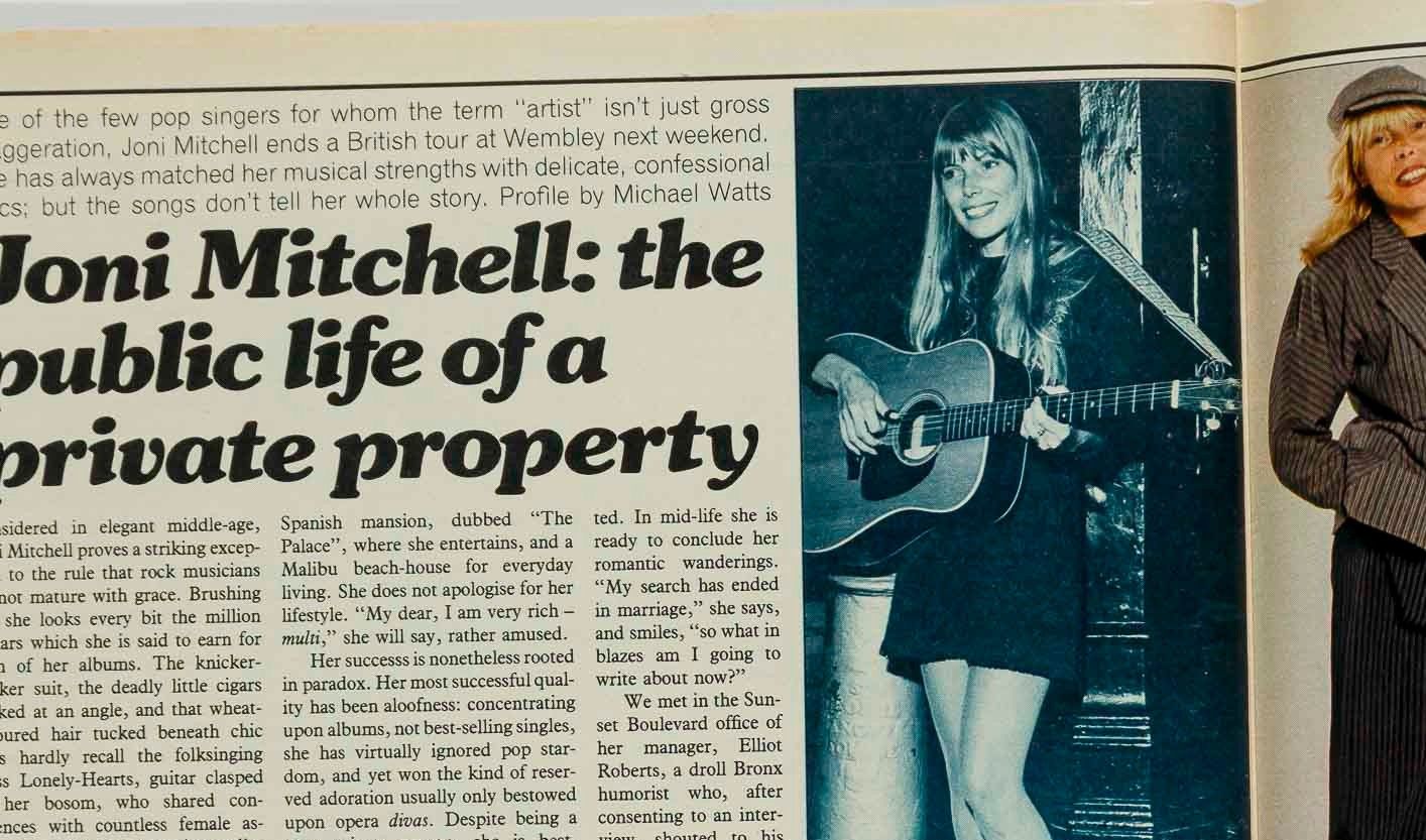 Lisa Lyon ROBERT MAPPLETHORPE JP Getty JONI MITCHELL Sunday Times 17 April 1983