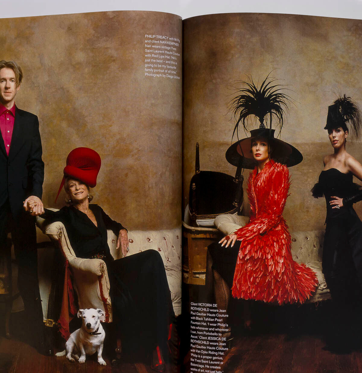 ERIN O'CONNOR Susie Bick KAREN ELSON uk PHILIP TREACY Harpers & Queen magazine