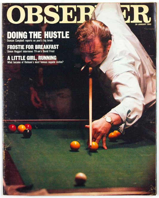 Pool DAVID FROST Napalm girl TIMOTHY WEST Ken Morgans OBSERVER January 30 1983