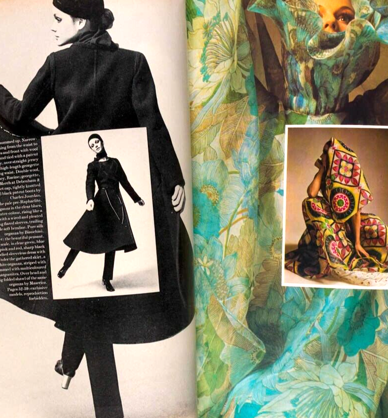 Anna Wintour's 1st magazine RICHARD NEVILLE Barzini UK HARPERS BAZAAR March 1970