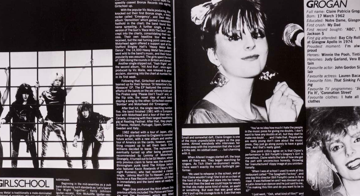 Kate Bush BLONDIE Annie Lennox BOW WOW Girlschool BEKI BONDAGE Women in Rock UK