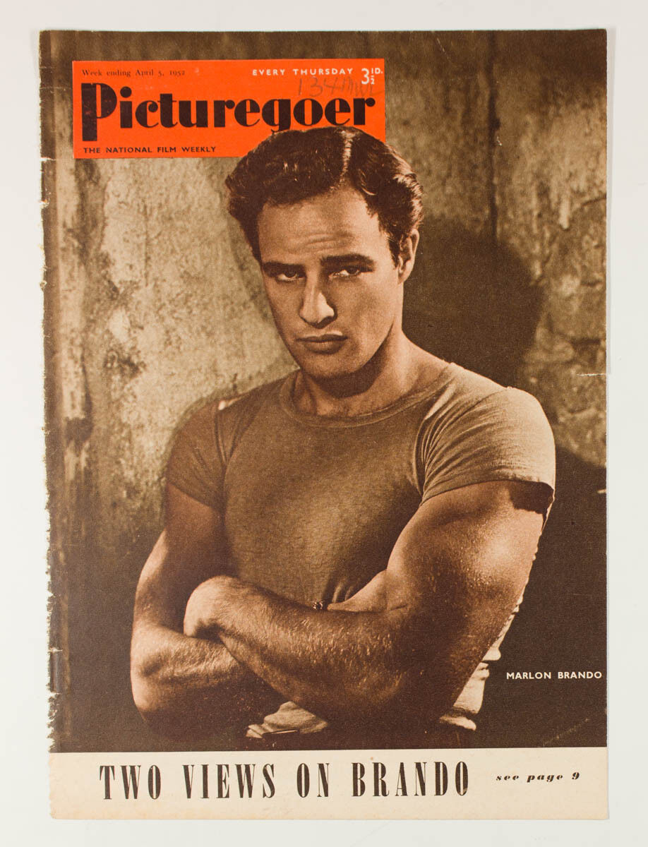 Marlon Brando T-Shirt DEBORAH KERR Picturegoer magazine April 5 1952 COVER ONLY