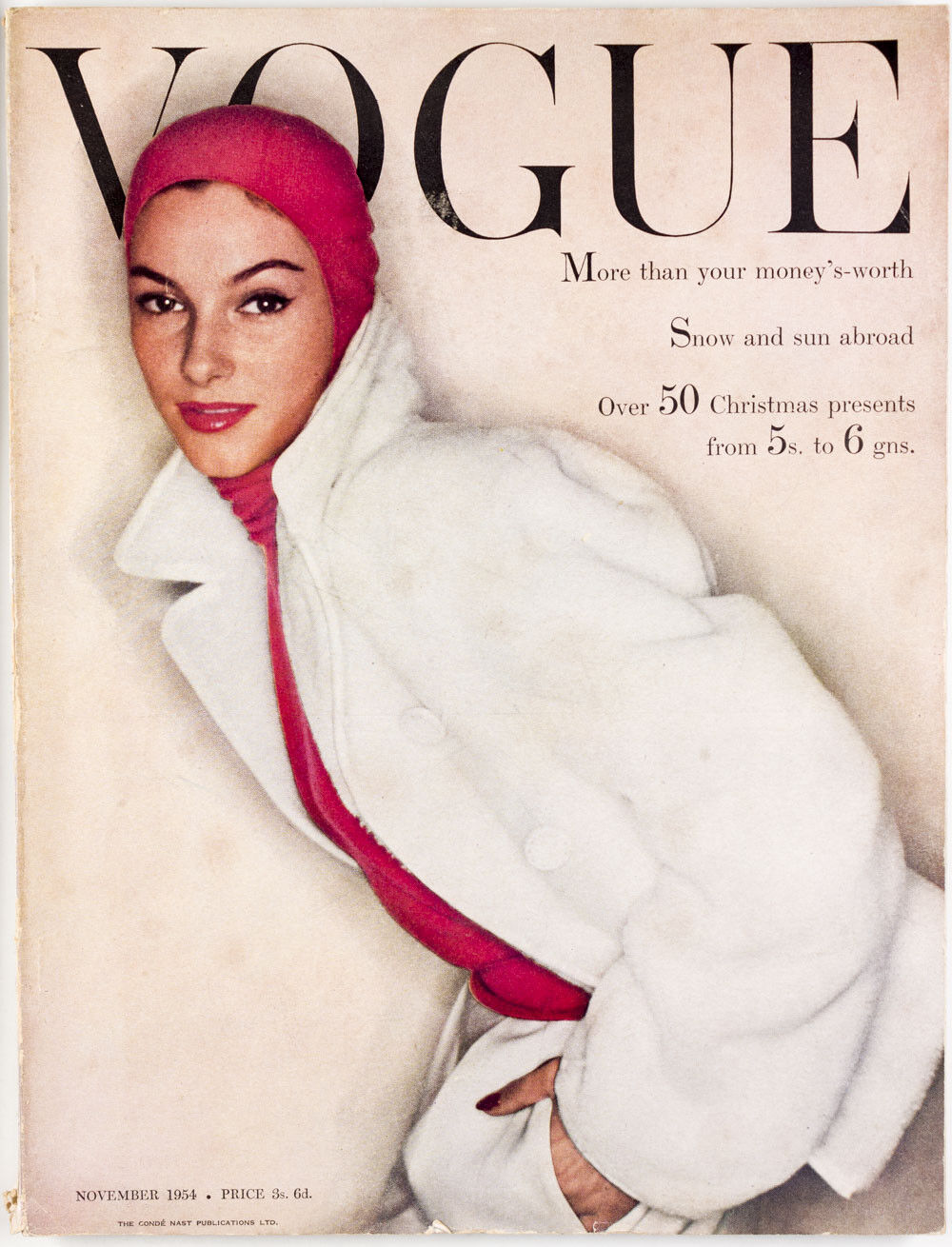 Rene Gruau CECIL BEATON Carl Erickson DYLAN THOMAS Paris VTG Vogue November 1954