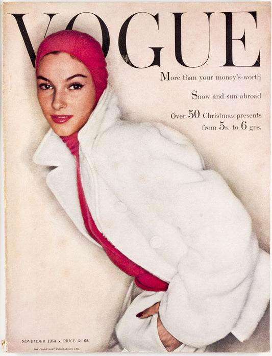 Rene Gruau CECIL BEATON Carl Erickson DYLAN THOMAS Paris VTG Vogue November 1954