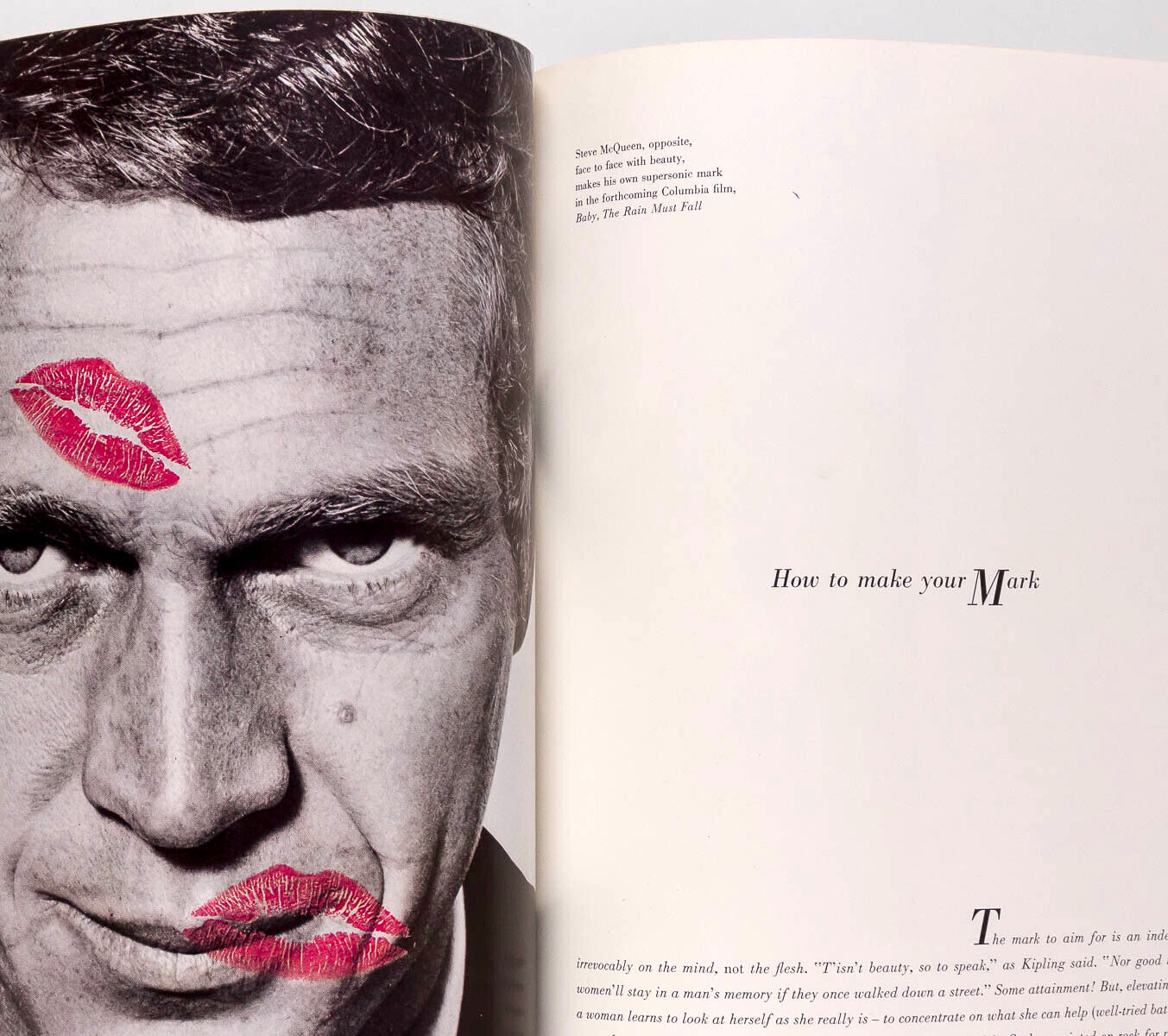 Jean Shrimpton STEVE McQUEEN Avedon HARPER'S BAZAAR April 1965 Vivien Leigh YSL