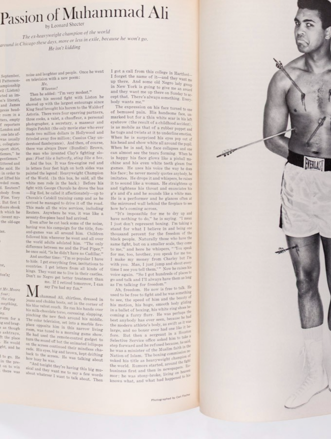 Muhammad Ali GEORGE LOIS Vietnam SOUL Carl Fischer ART KANE Esquire April 1968