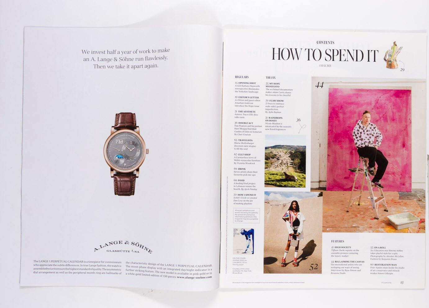 Lisa Bruce JW ANDERSON Tracee Ellis Ross FT HTSI magazine May 2025 Simone Ashley