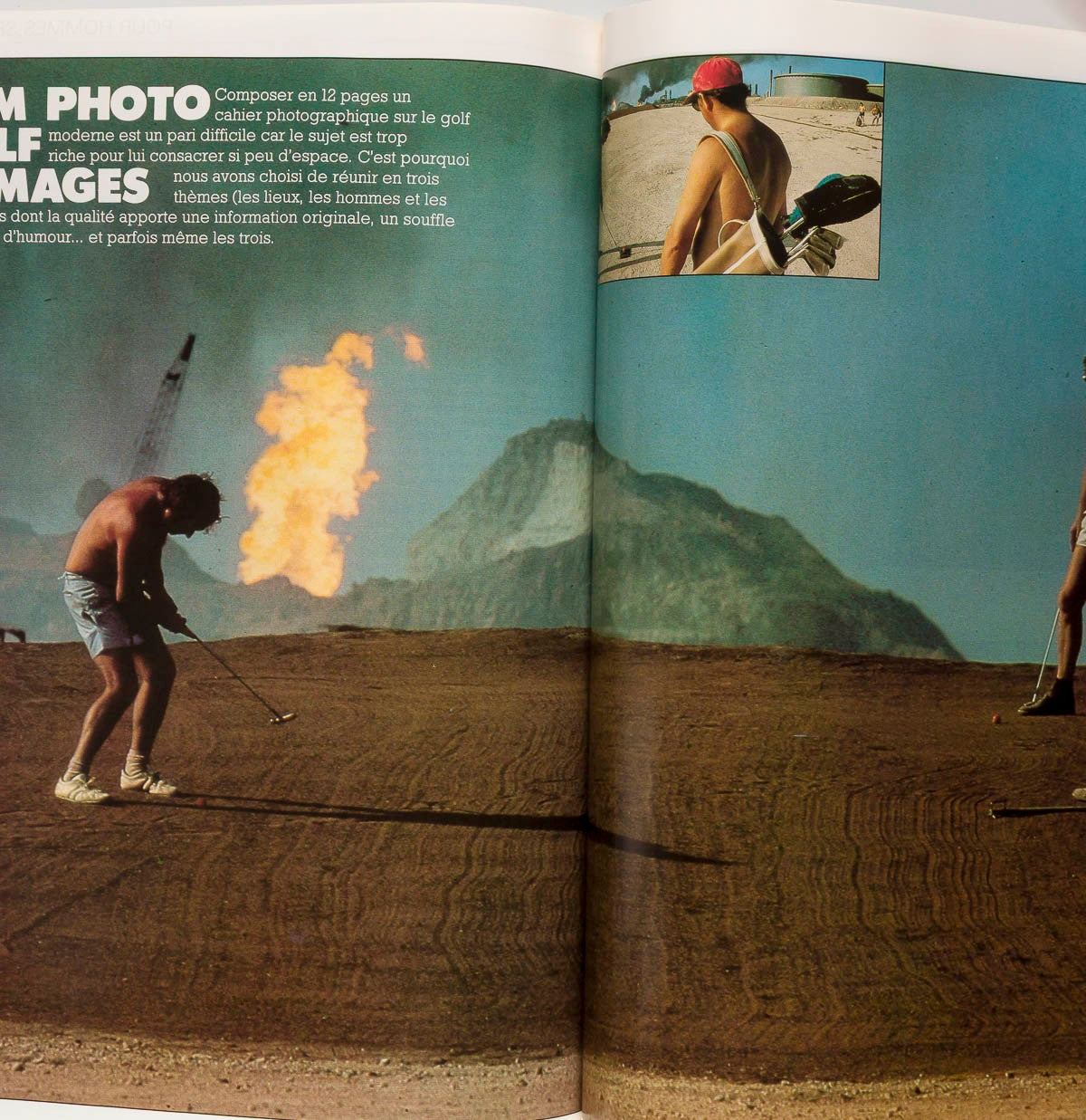 JACK NICHOLSON Jamie Lee Curtis NASTASSJA KINSKI Vogue Hommes October 1979 Golf