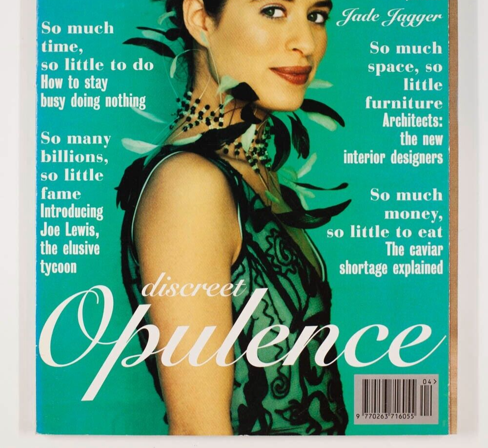 Jade Jagger  NABILA KHASHOGGI Alexander McQueen JULIAN SCHNABEL  Tatler magazine