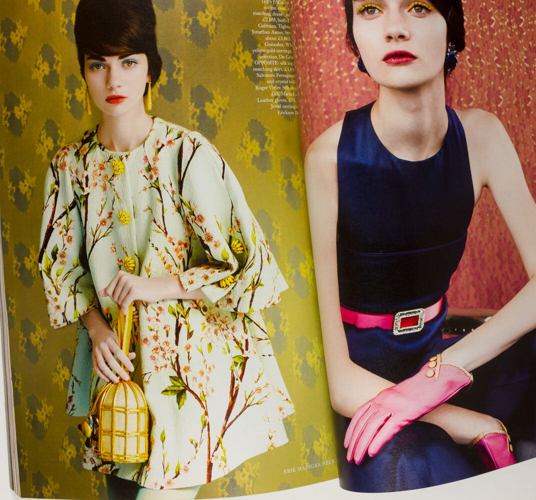 Brigitte Bardot RICHARD AVEDON China Machado HARPER'S BAZAAR magazine March 2014