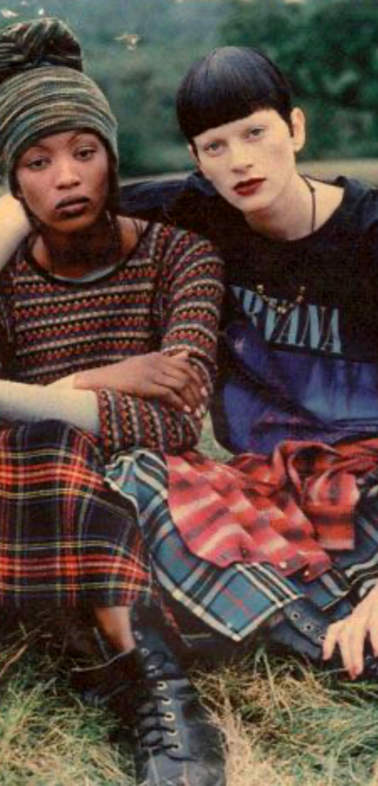 GRUNGE GLORY McMenamy MEISEL Lucie de Falaise SOFIA COPPOLA Vogue December 1992
