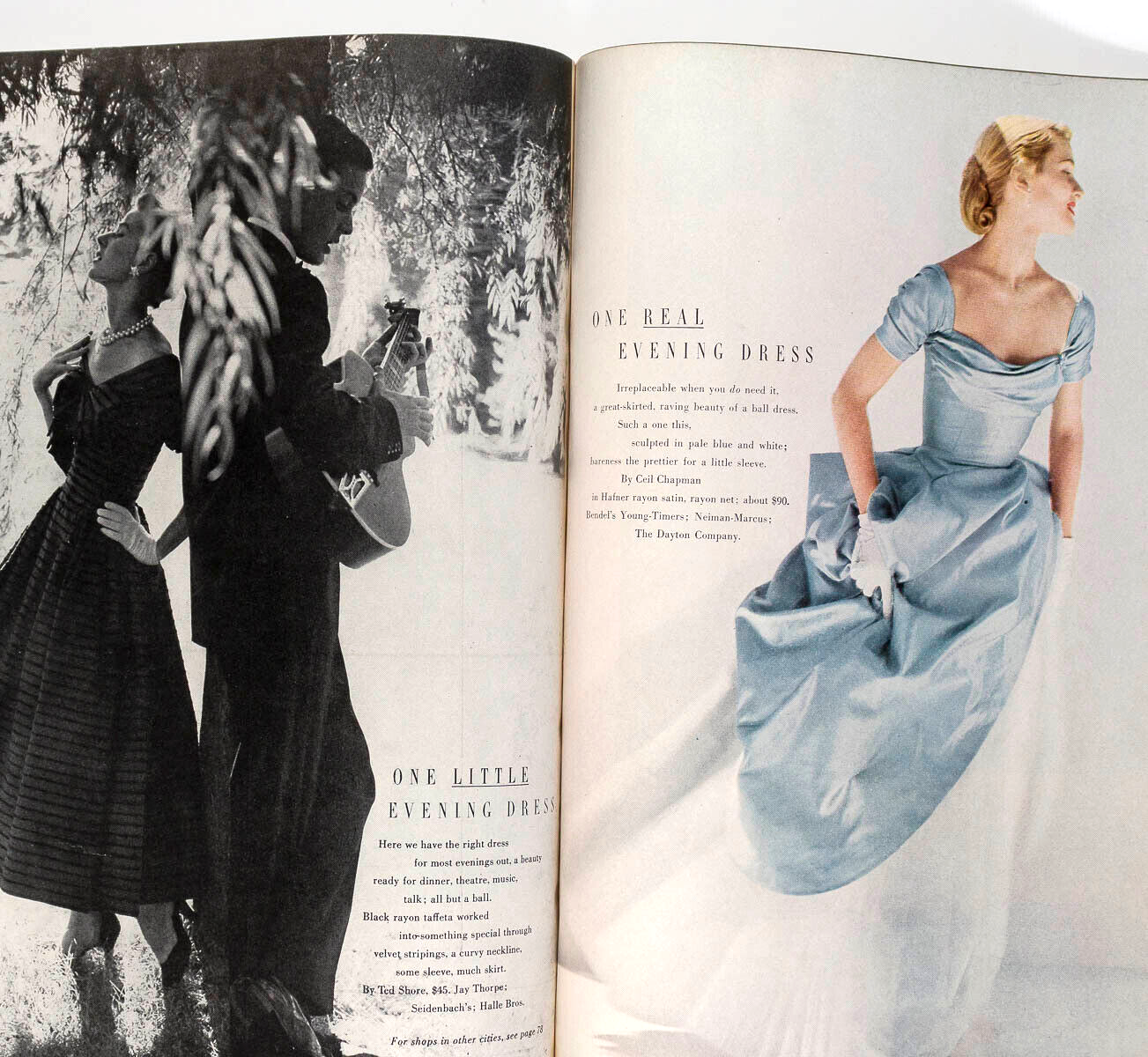 John Rawlings COLLEGE ISSUE vtg 1940's 40s fashion US VOGUE magazine August 1949