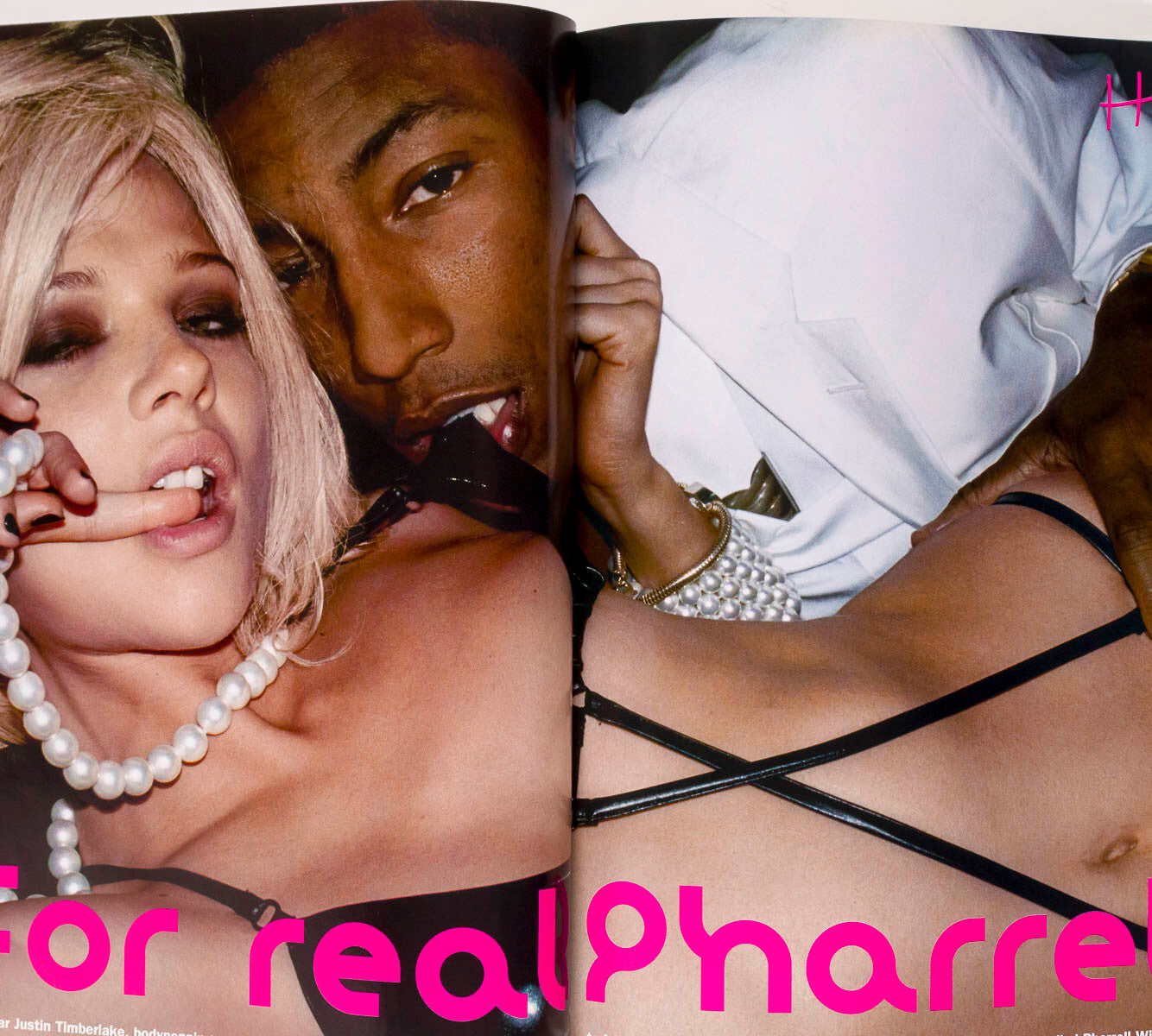 Pharrell SUSAN ELDRIDGE Angela Lindvall  THE FACE 2004  Pete Burns JANUARY JONES