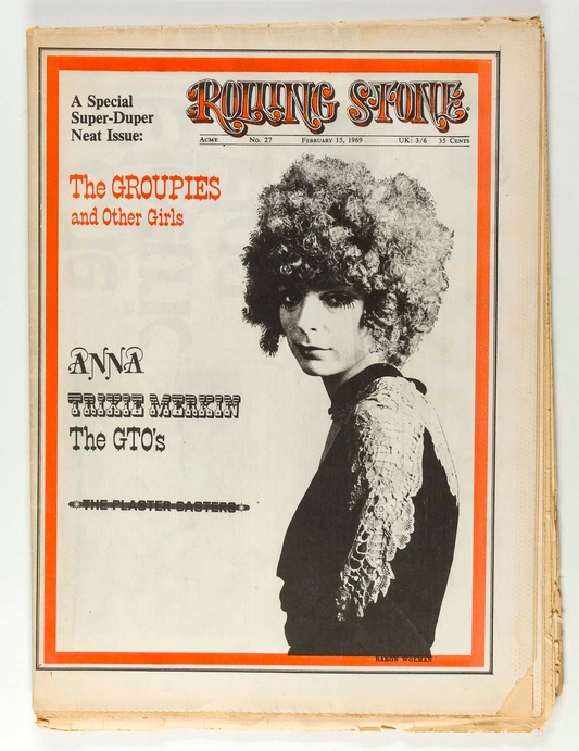 THE GROUPIES Miss Mercy ROLLING STONE February 15 1969 27 Baron Wolman GTO's vtg