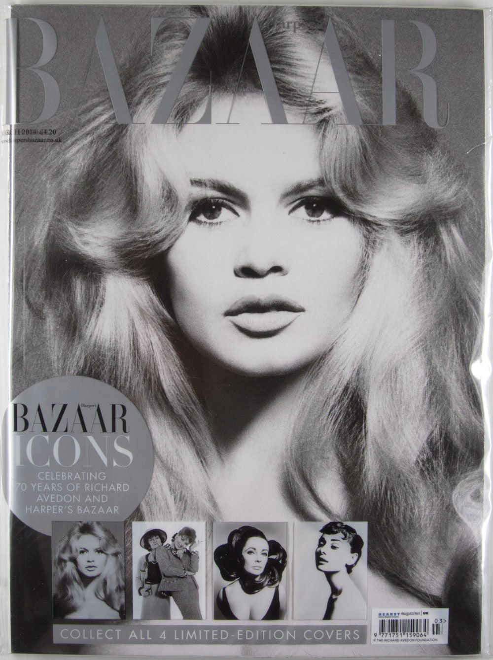 Brigitte Bardot RICHARD AVEDON China Machado HARPER'S BAZAAR magazine March 2014