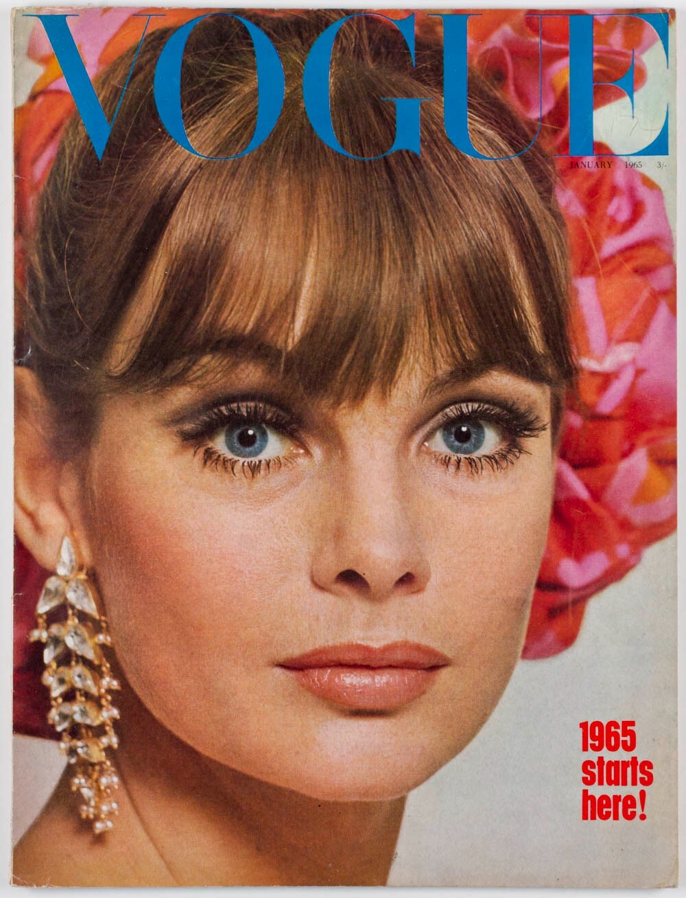 Jean Shrimpton MICK JAGGER Begum Aga Khan VOGUE JANUARY 1965 60th birthday gift