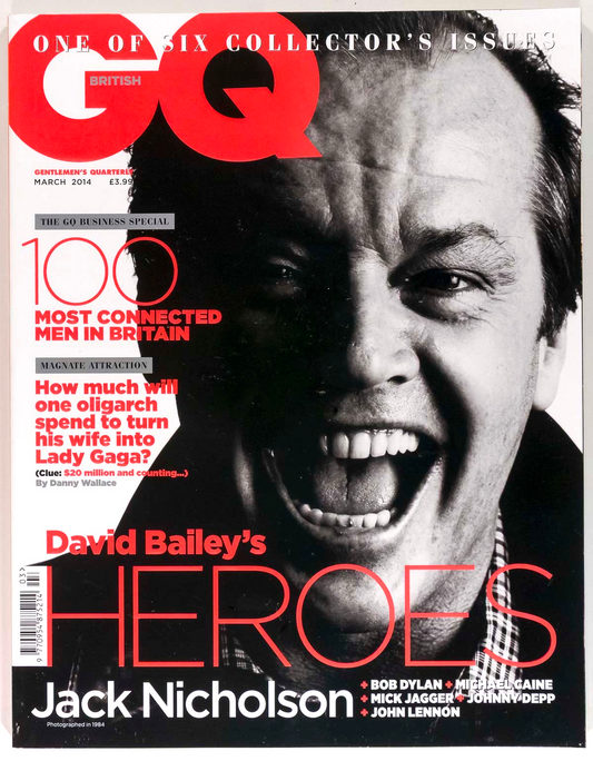JACK NICHOLSON Bailey HEROES David Gandy BEATLES Jamie Dornan UK GQ March 2014