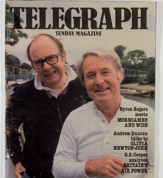 Morecombe & Wise OLIVIA NEWTON-JOHN Pat Gibb STANLEY SPENCER  Telegraph magazine
