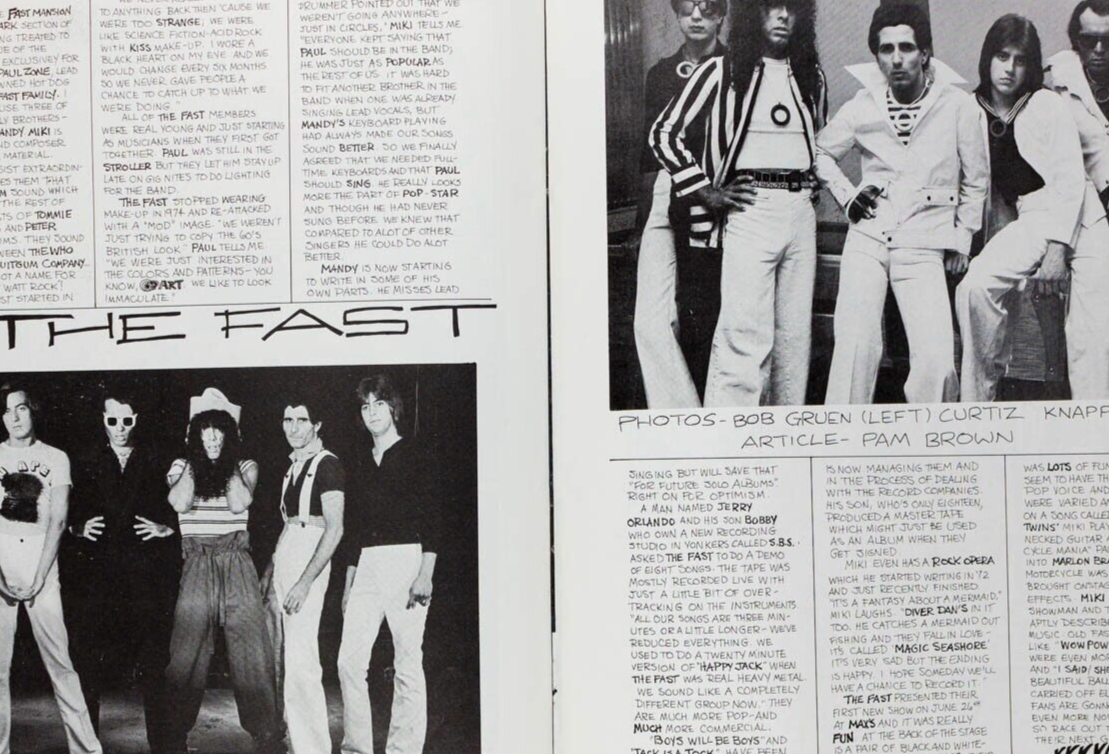 SEX PISTOLS Ramones CLASH Bob Gruen CHRIS STEIN The Fast PUNK magazine Vol 1 # 8