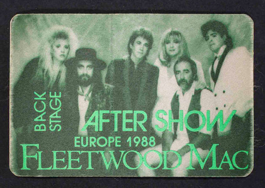 FLEETWOOD MAC Europe BACKSTAGE ticket 1988 After Show pass CONCERT Access LONDON