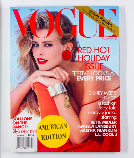 Claudia Schiffer LINDA EVANGELISTA Niki Taylor  VOGUE December 1991 Bette Midler