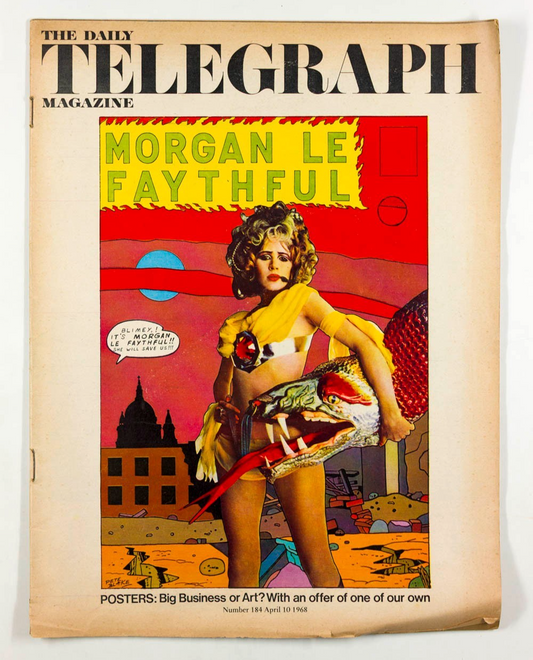 Marianne Faithfull PETER BLAKE Pop poster TELEGRAPH MAGAZINE April 1968 Menswear