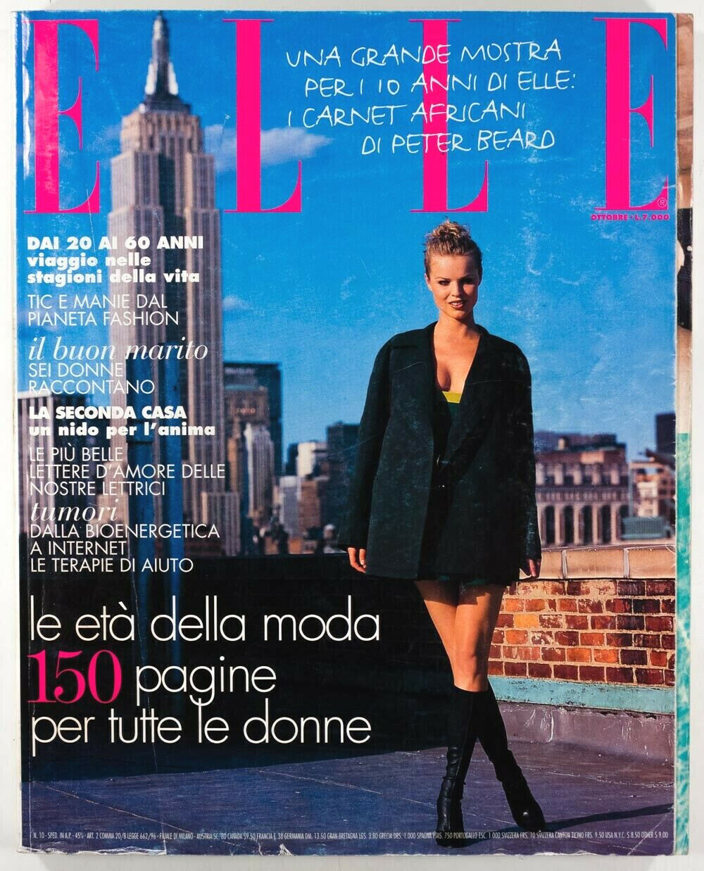 Jaime Rishar PETER BEARD Eva Herzigova MAGALI AMADEI NYC ITALIAN ELLE magazine