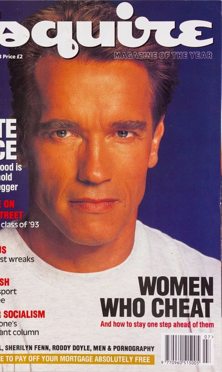 Arnold Schwarzenegger BILLY IDOL Greg Gorman SHERILYN FENN ~ Esquire magazine UK