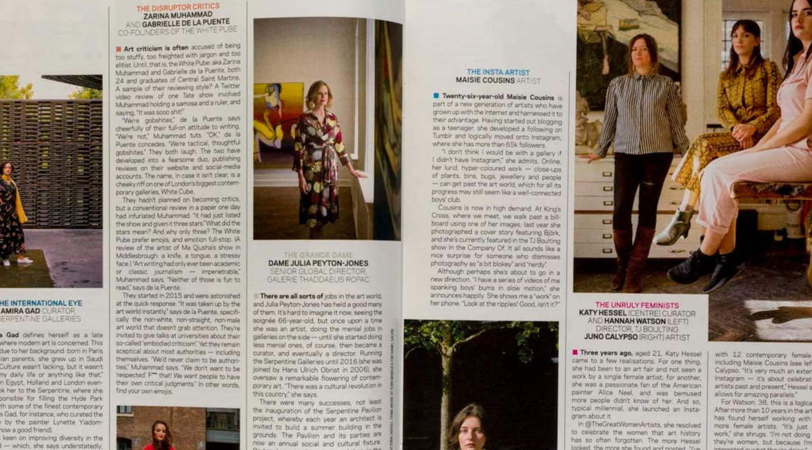 STELLA TENNANT Martin Parr WOMEN IN ART The Times Style magazine 21 October 2018