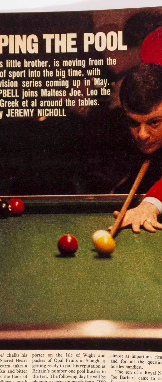 Pool DAVID FROST Napalm girl TIMOTHY WEST Ken Morgans OBSERVER January 30 1983