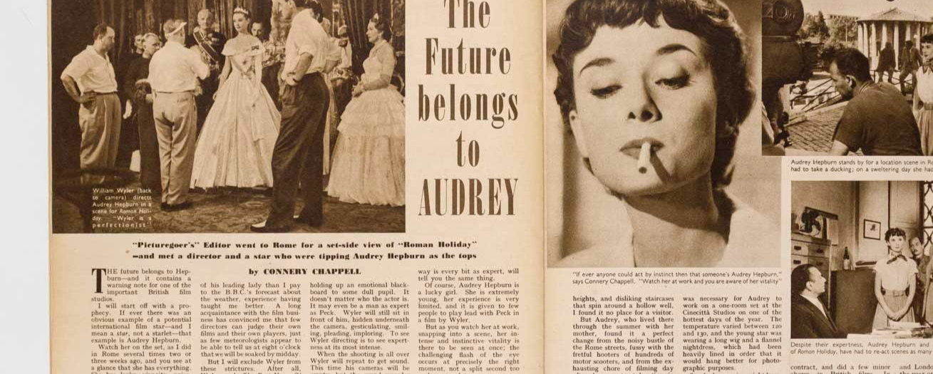 AUDREY HEPBURN Joan Crawford CHARLIE CHAPLIN Picturegoer magazine October 1952