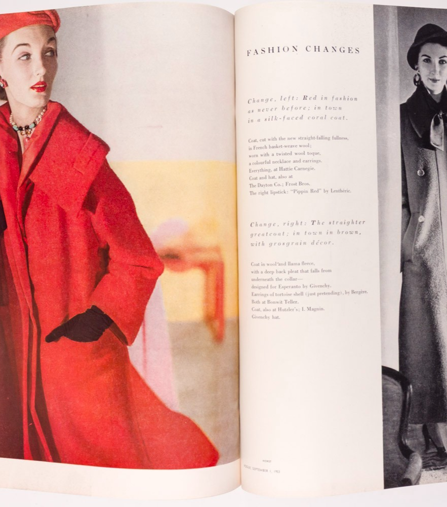 Dovima DIANE ARBUS Balenciaga VOGUE September 1953 Jean Patchett SUZY PARKER vtg
