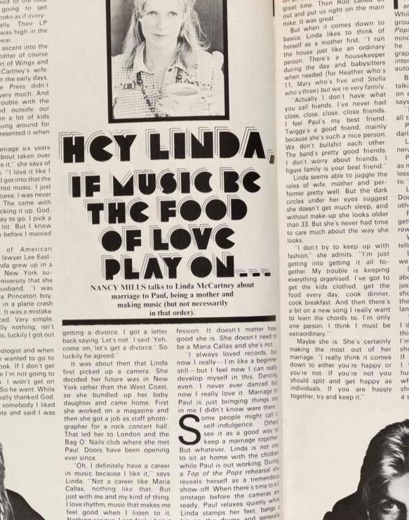 Swimwear LINDA McCARTNEY Jive dancing HONEY MAGAZINE June 1975 50 birthday gift