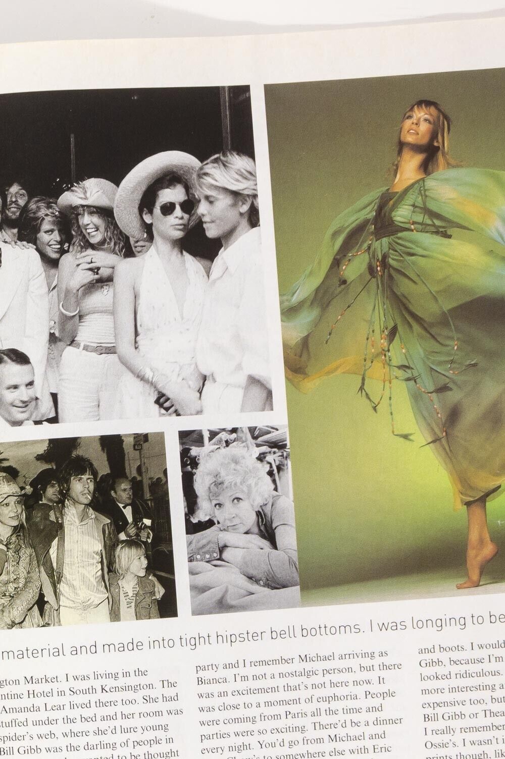 BILL GIBB Ossie Clark ZANDRA RHODES Yves Saint Laurent TWIGGY Telegraph magazine