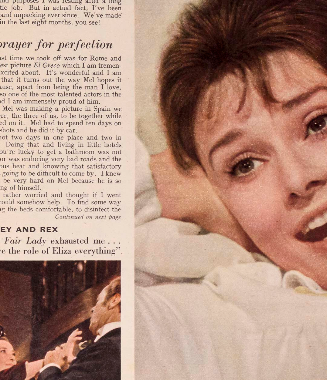 AUDREY HEPBURN Daphne du Maurier EMMANUELLE KHANH PATTERN  Woman's Own magazine