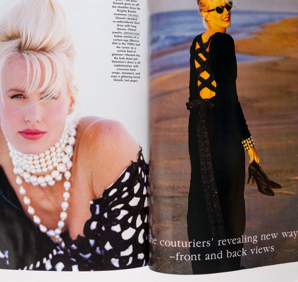 Michaela Bercu DARYL HANNAH Naomi VOGUE November 1989 Cavazzoni COLIN FIRTH Penn