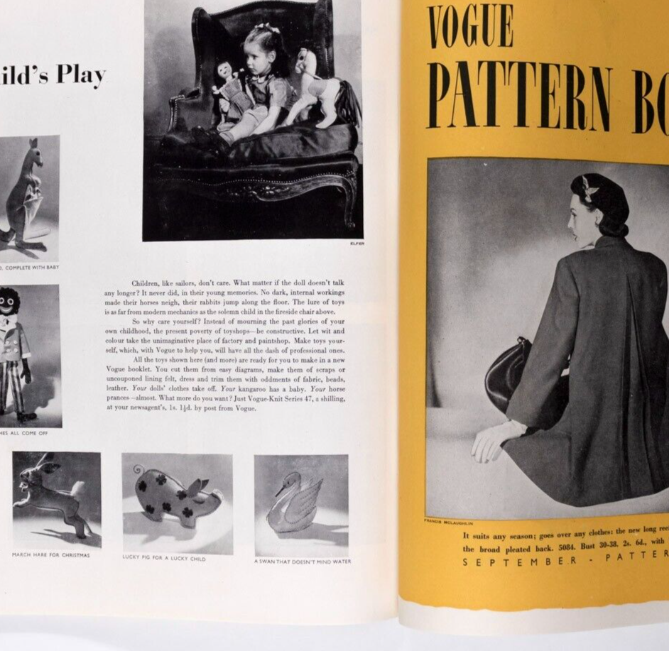 LEE MILLER Cecil Beaton NORMAN PARKSINSON Vogue Sept 1944 Margot Fonteyn RJD vtg