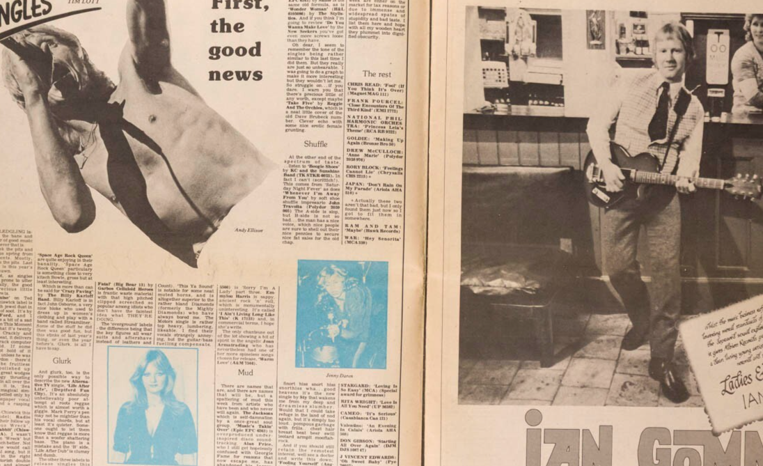 Sid Vicious NANCY SPUNGEN Japan RECORD MIRROR magazine 8 April 1978 Phil Collins