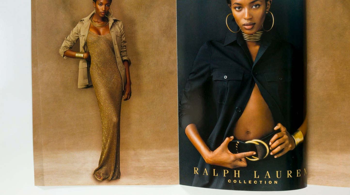 Jade Jagger NABILA KHASHOGGI Alexander McQueen RALPH LAUREN Tatler April 1997 UK