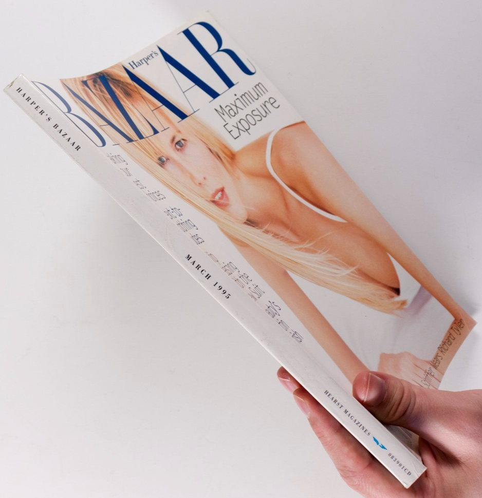 Claudia Schiffer LINDA EVANGELISTA Christy Turlington HARPERS BAZAAR March 1995