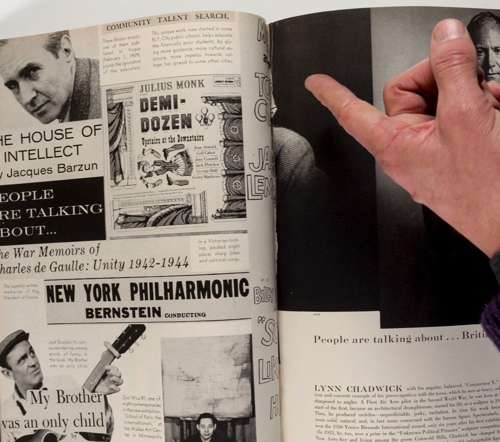 Penn AUDREY HEPBURN Christopher Plummer  VOGUE April 1959  Myrna Loy WILLIE MAYS