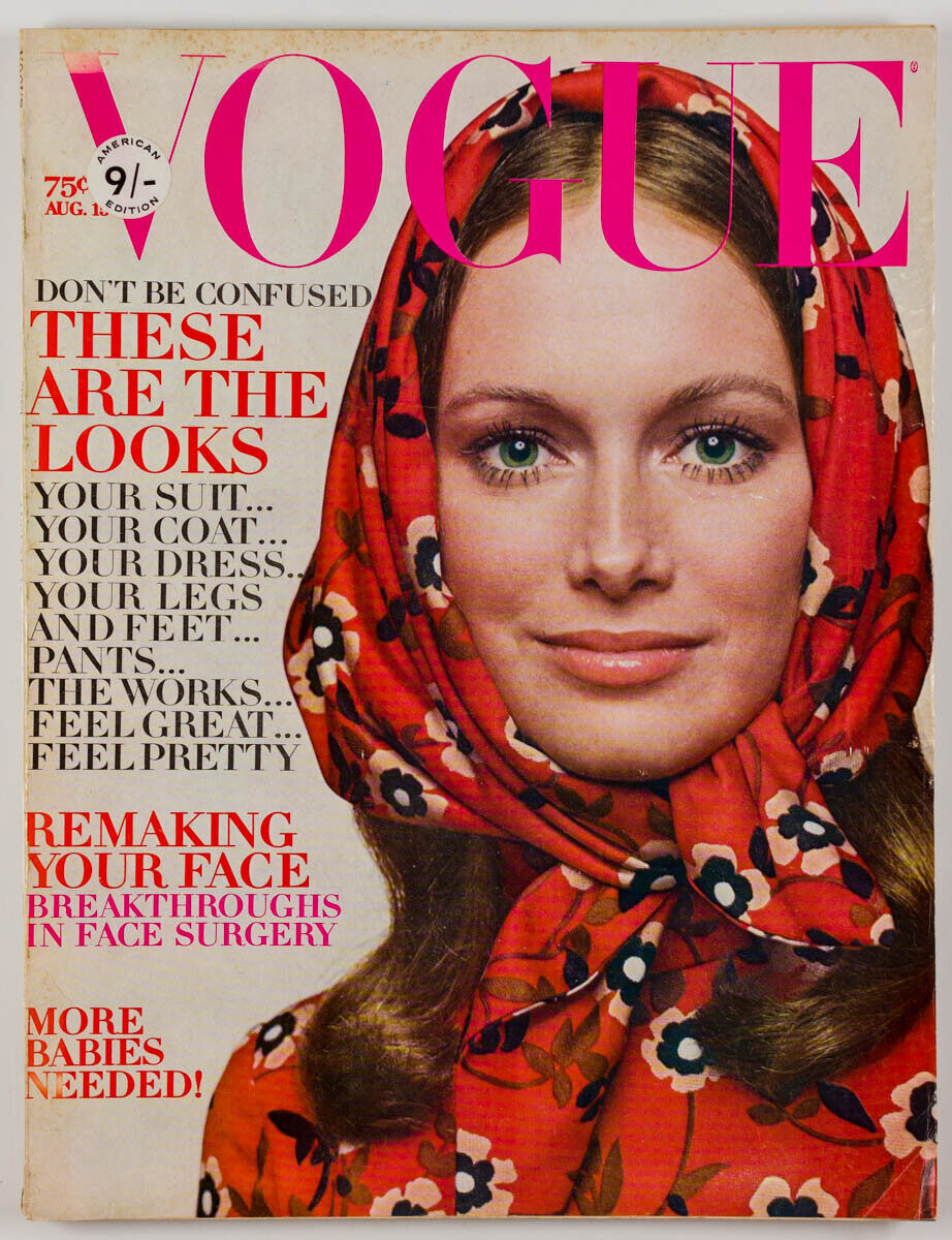 Cher CANDICE BERGEN Richard Avedon BERT STERN Maggie Smith US Vogue August 1970