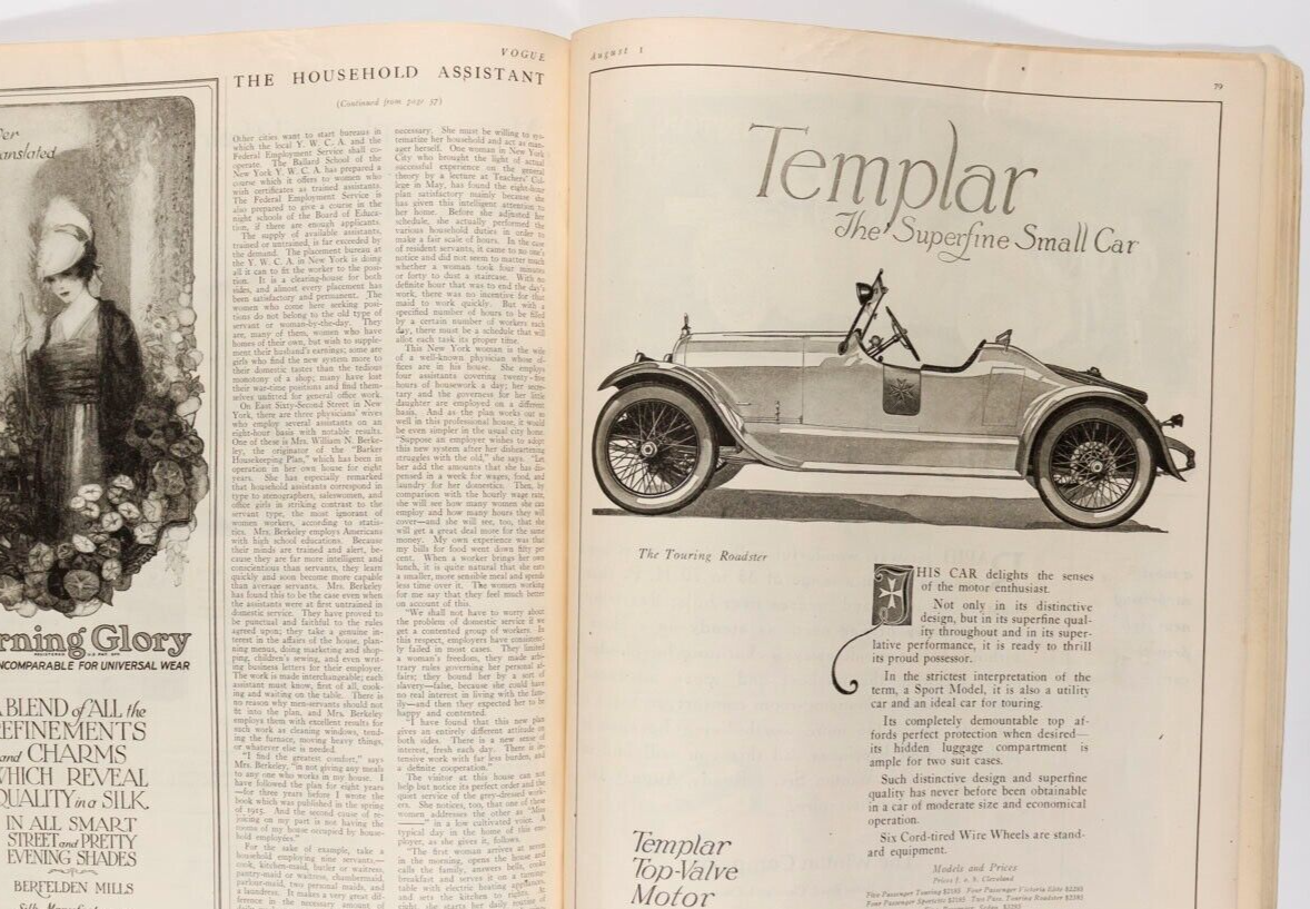 GEORGE PLANK Duff Cooper LUCILE Templar car CARLOTTA MONTEREY Helen Dryden VOGUE