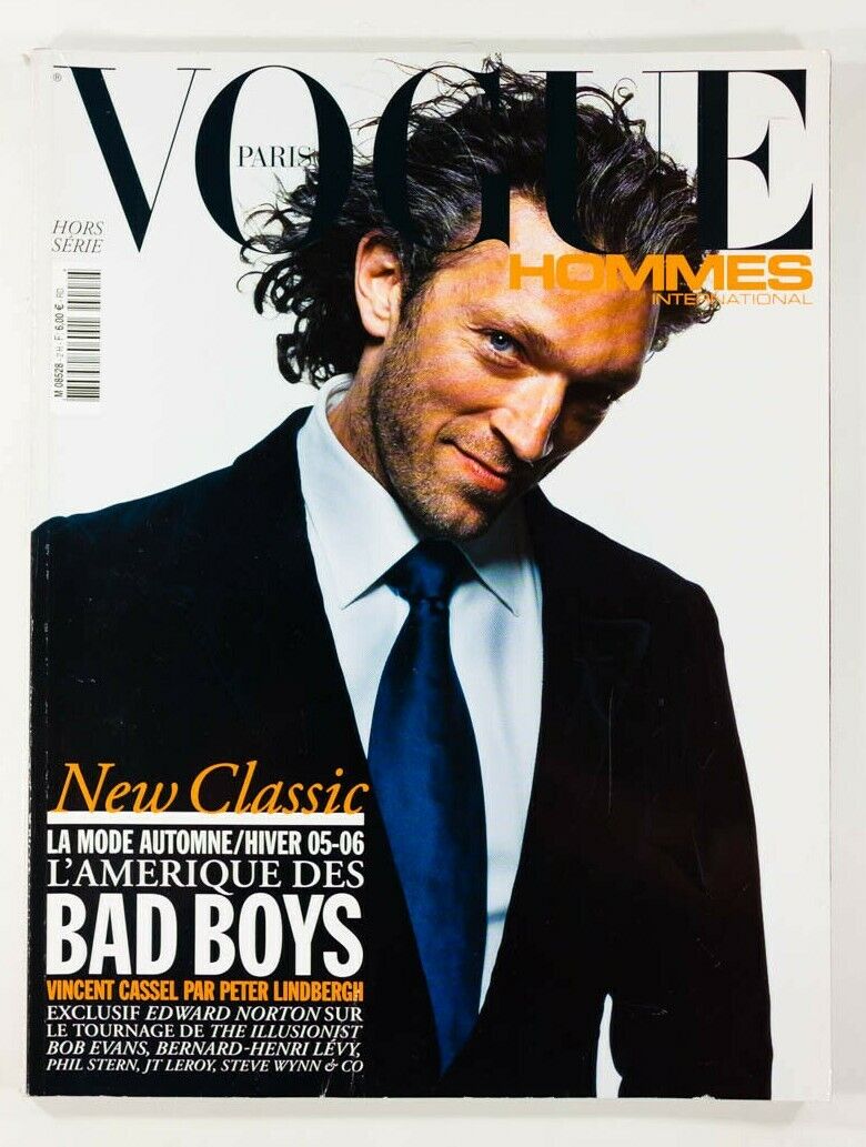 Vincent Cassel PETER LINDBERGH Edward Norton JT LEROY Vogue Hommes magazine VTG